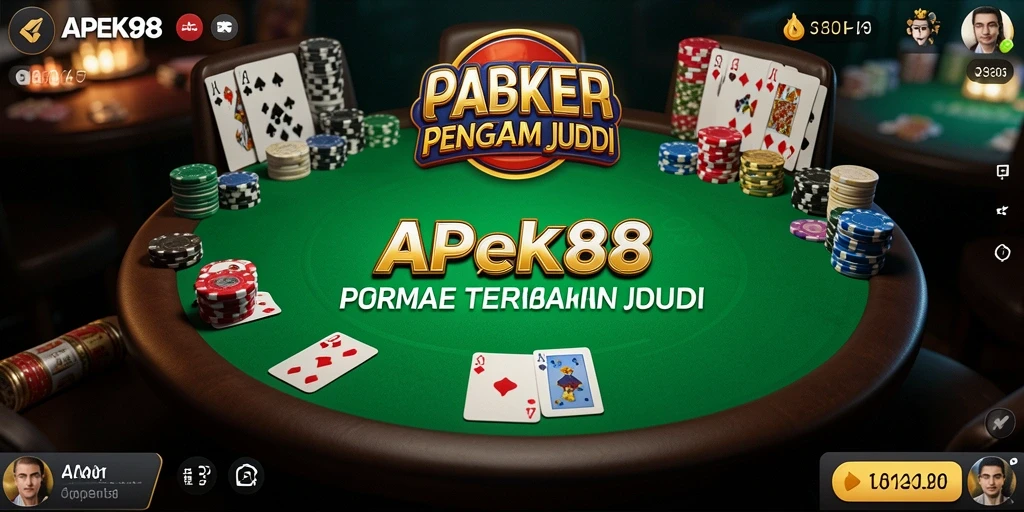 Tampilan gameplay Poker APEK88 yang menarik dan interaktif.