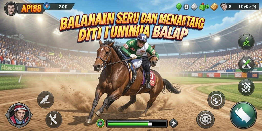 Screenshot utama API88 menampilkan balapan cepat yang mendebarkan.