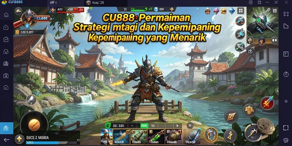 Screenshot gameplay dari <strong>CU888</strong> menampilkan strategi pertempuran yang intens.