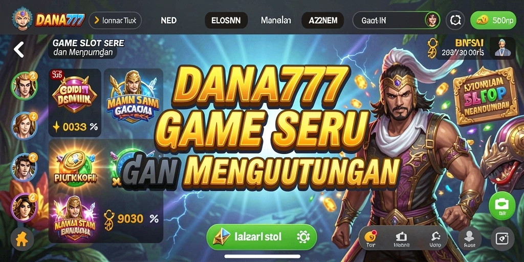 Tampilan gameplay DANA777 yang menarik dan penuh warna.