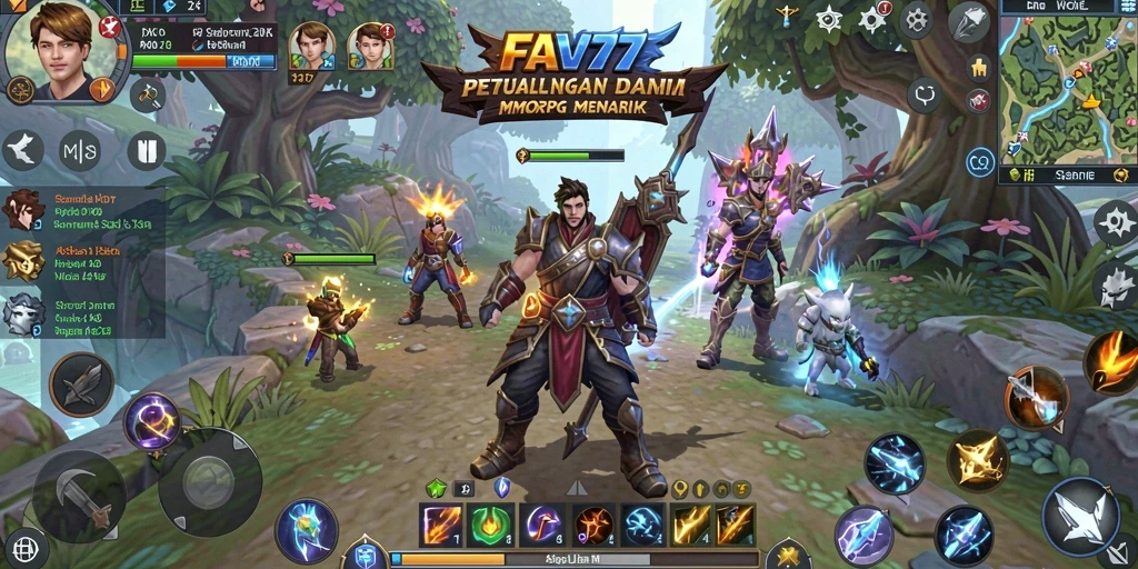 Tampilan gameplay FAV77 yang memukau dalam dunia MMORPG.