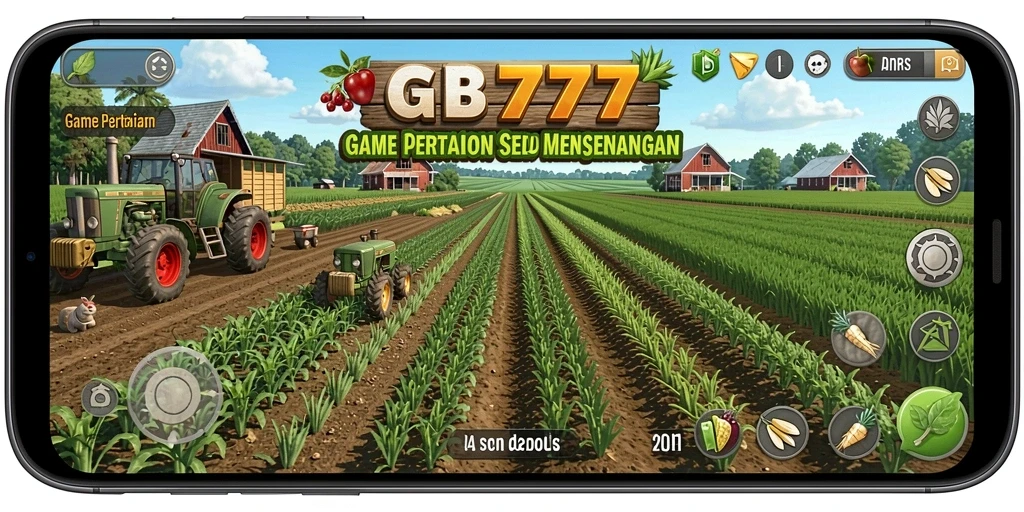 Tampilan menarik dari gameplay <strong>GB777</strong> saat bertani dan panen.