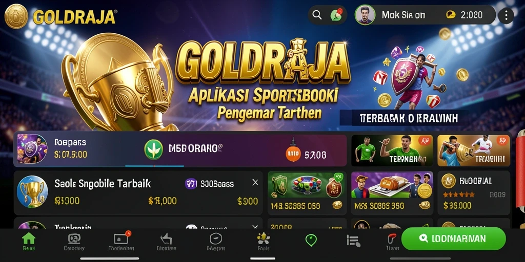 Menampilkan pengalaman taruhan langsung di GOLDRAJA.