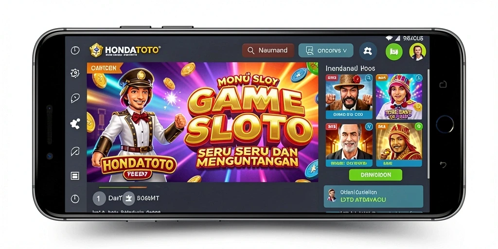 Tampilan menarik gameplay HONDATOTO dengan slot yang seru.