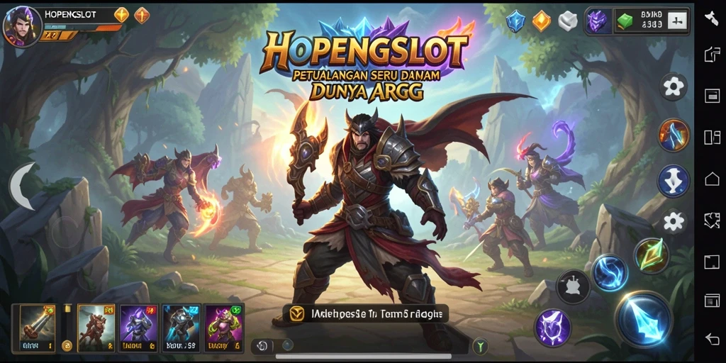 Screenshot HOPENGSLOT menampilkan pertarungan seru dalam dunia ARPG.
