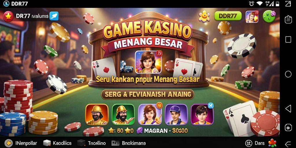Tampilan gameplay menarik dari game Kasino IDR77 dengan fitur bonus luar biasa.