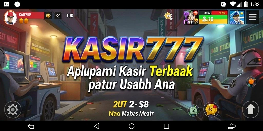Tampilan aplikasi KASIR777 yang intuitif dan user-friendly