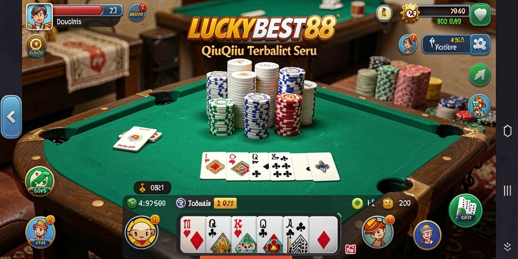 Tampilan gameplay QiuQiu di LUCKYBEST88 yang menarik.