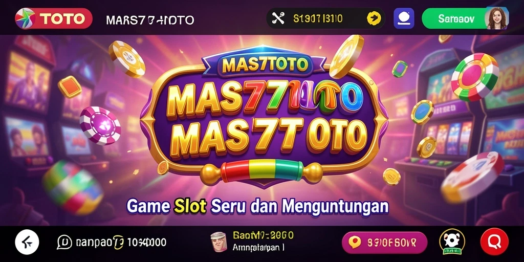 Tampilan gameplay MAS77TOTO yang menarik dan penuh warna.