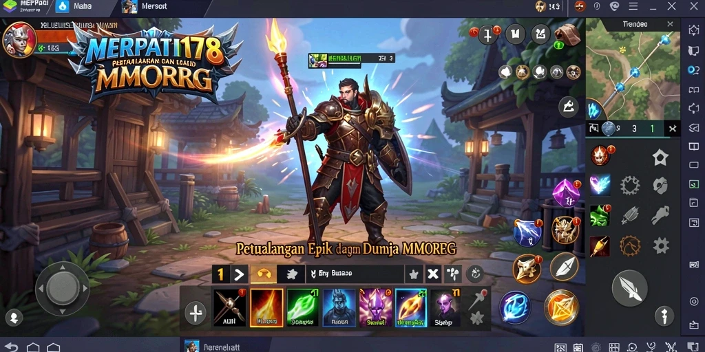 Screenshot gameplay <strong>MERPATI178</strong> dengan pertarungan seru di dunia fantasi.