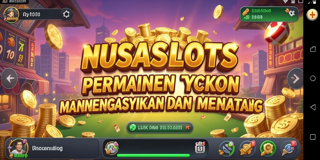 Tampilan menarik dari gameplay NUSASLOTS yang mendebarkan.