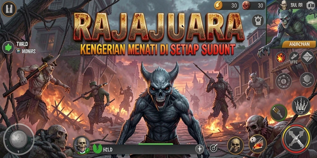 Screenshot RAJAJUARA menampilkan suasana mencekam dalam gameplay.