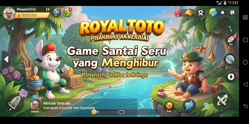 Tampilan gameplay menarik dari ROYALTOTO yang penuh warna.