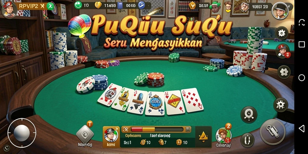 Tampilan gameplay QiuQiu yang menarik di RPVIP2.
