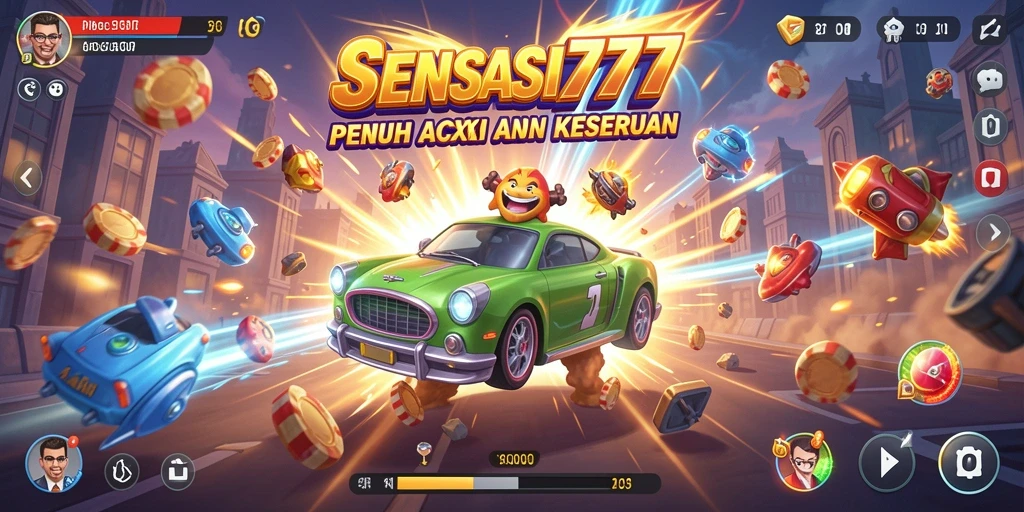 Tampilan gameplay menyenangkan dari SENSASI777 yang penuh aksi.