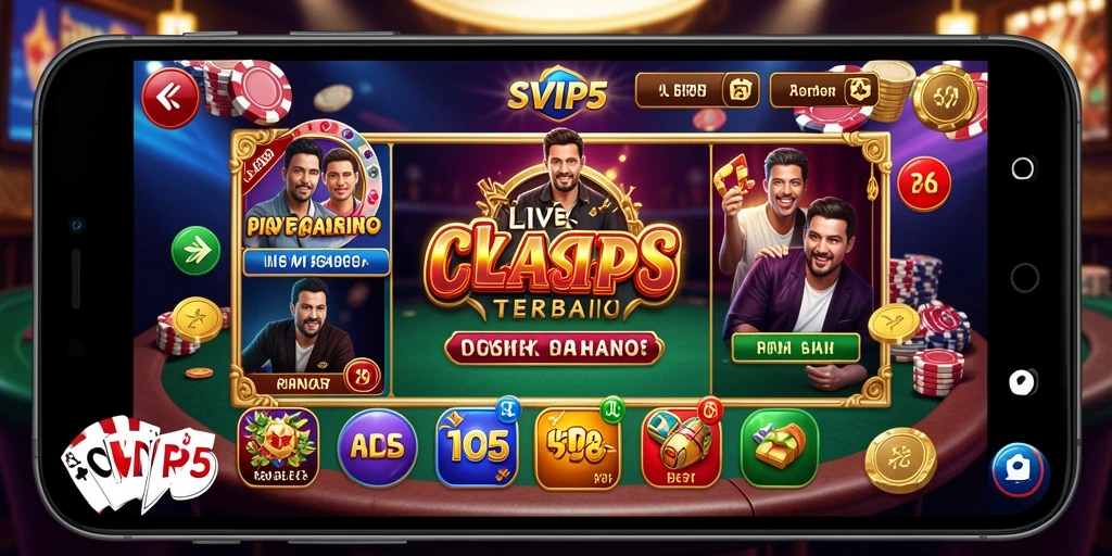 Screenshot gameplay seru di aplikasi Live Casino SVIP5.